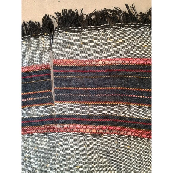 Size 12 Field Guide Wrap Wool blend Skirt Winter Embroidered Fringe Side Zipper - Picture 5 of 10